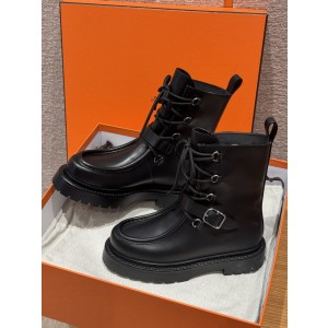 에르메스 Hermes 623 Land Ankle Boot Calfskin&89 Noir