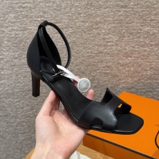 에르메스 Hermes H612 Joy 70 sandal Calfskin&89 Noir