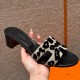 에르메스 Hermes 185 Oasis sandal Chamois&Beige Espuisse and Noir