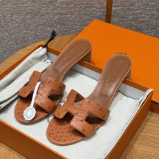 에르메스 Hermes 185 Oasis sandal KK Ostrich&37 Gold
