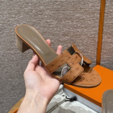 에르메스 Hermes 185 Oasis sandal KK Ostrich&37 Gold