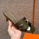 에르메스 Hermes 185 Oasis sandal Lizard&61 Olive Green P1280
