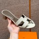 에르메스 Hermes 185 Oasis sandal Lizard&Blanc