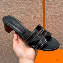 에르메스 Hermes 185 Oasis sandal Swift&89 Noir