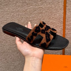 에르메스 Hermes 181 Oran sandal Chamois&Brun Fume