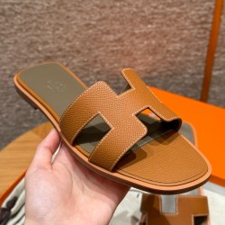 에르메스 Hermes 181 Oran sandal Epsom&37 Gold
