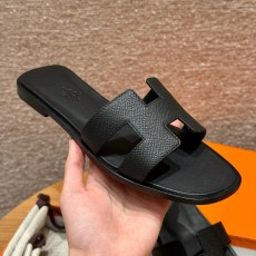 에르메스 Hermes 181 Oran sandal Epsom&89 Noir