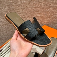 에르메스 Hermes 181 Oran sandal Epsom&89 Noir