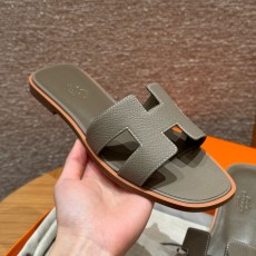 에르메스 Hermes 181 Oran sandal Epsom&M8 Gris Ashphalte 白线