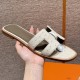 에르메스 Hermes 181 Oran sandal KK ostrich&3C Parchemin
