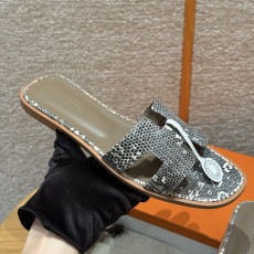 에르메스 Hermes 181 Oran sandal Lizard&01 Himalayal