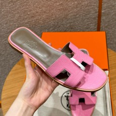 에르메스 Hermes 181 Oran sandal Lizard&5P Pink