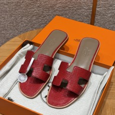 에르메스 Hermes 181 Oran sandal Lizard&National flag