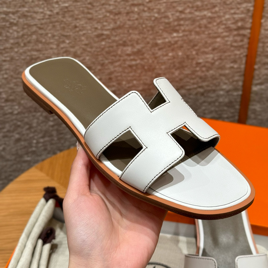 에르메스 Hermes 181 Oran sanda Swift&01 Blanc