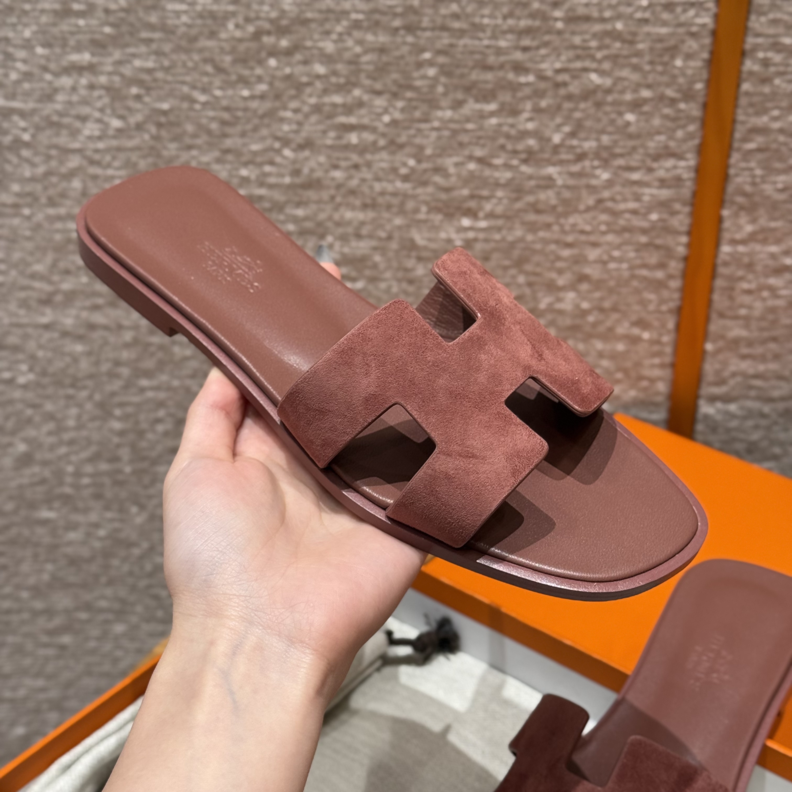 에르메스 Hermes 181 Oran sanda Swift&Vintage rose color