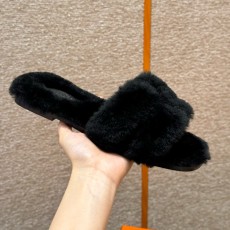에르메스 Hermes 181 Oran sanda Woolskin&89 Noir