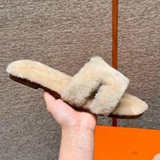 에르메스 Hermes 181 Oran sanda Woolskin&Beige Camel