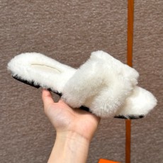 에르메스 Hermes 181 Oran sanda Woolskin&Blanc