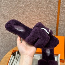 에르메스 Hermes 181 Oran sanda Woolskin&59 Raisin