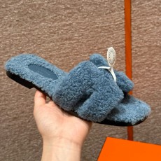 에르메스 Hermes 181 Oran sanda Woolskin&Blue