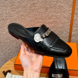 에르메스 Hermes 188 Oz Mule Goatskin&89 Noir