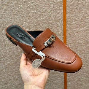 에르메스 Hermes 188 Oz Mule Goatskin&Rouge sellier