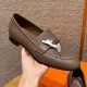에르메스 Hermes 192 Royal loafer Goathide&18 Etoupe
