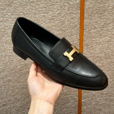 에르메스 Hermes 192 Royal loafer Goathide&89 Noir gold