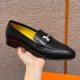 에르메스 Hermes 192 Royal loafer Goathide&89 Noir silver