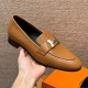 에르메스 Hermes 192 Royal loafer Goathide&Naturel silver