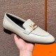 에르메스 Hermes 192 Royal loafer Goatskin&Beige Glaise