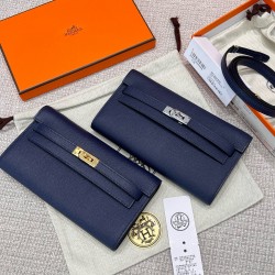 에르메스 Hermes Kelly to go Epsom 73 Blue saphir