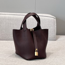 에르메스 Hermes Picotin 18cm Germany Leather 0G Rouge Selliere/gold