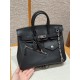 에르메스 Hermes Birkin Rock 25cm Volupto 89 Noir/silver