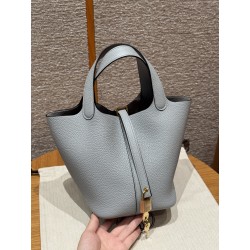 에르메스 Hermes Picotin lock 18cm clemence P0 Girs Pantin/gold