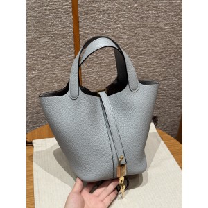 에르메스 Hermes Picotin lock 18cm clemence P0 Girs Pantin/gold