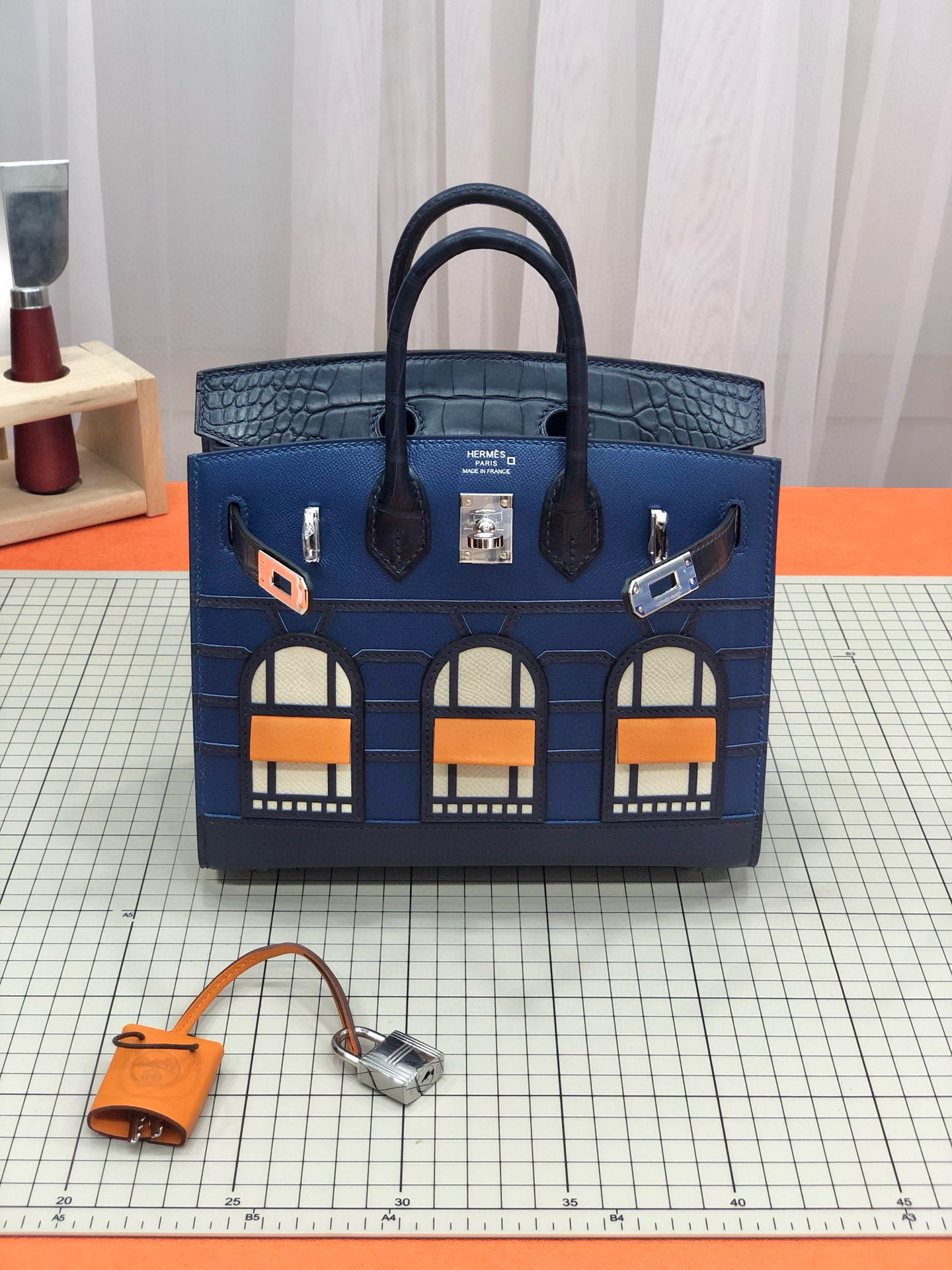 에르메스 Hermes Birkin Faubourg 20cm Blue