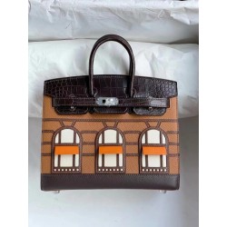 에르메스 Hermes Birkin Faubourg 20cm Brown