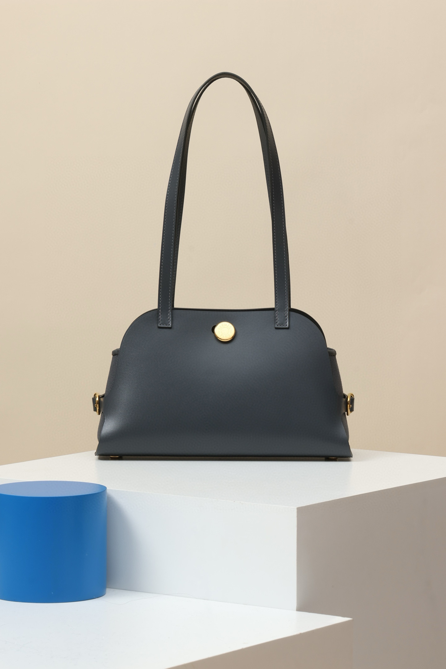 에르메스 Hermes Tablier Sellier 26cm Swift 85 Ardoise/gold