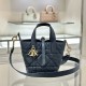 디올 Dior Toujours Vertical Nano Tote Bag Black 13cm