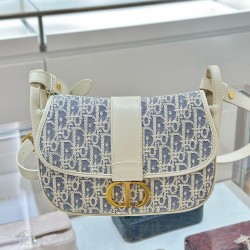 디올 Dior 30 Montaigne Bag Blue 24cm