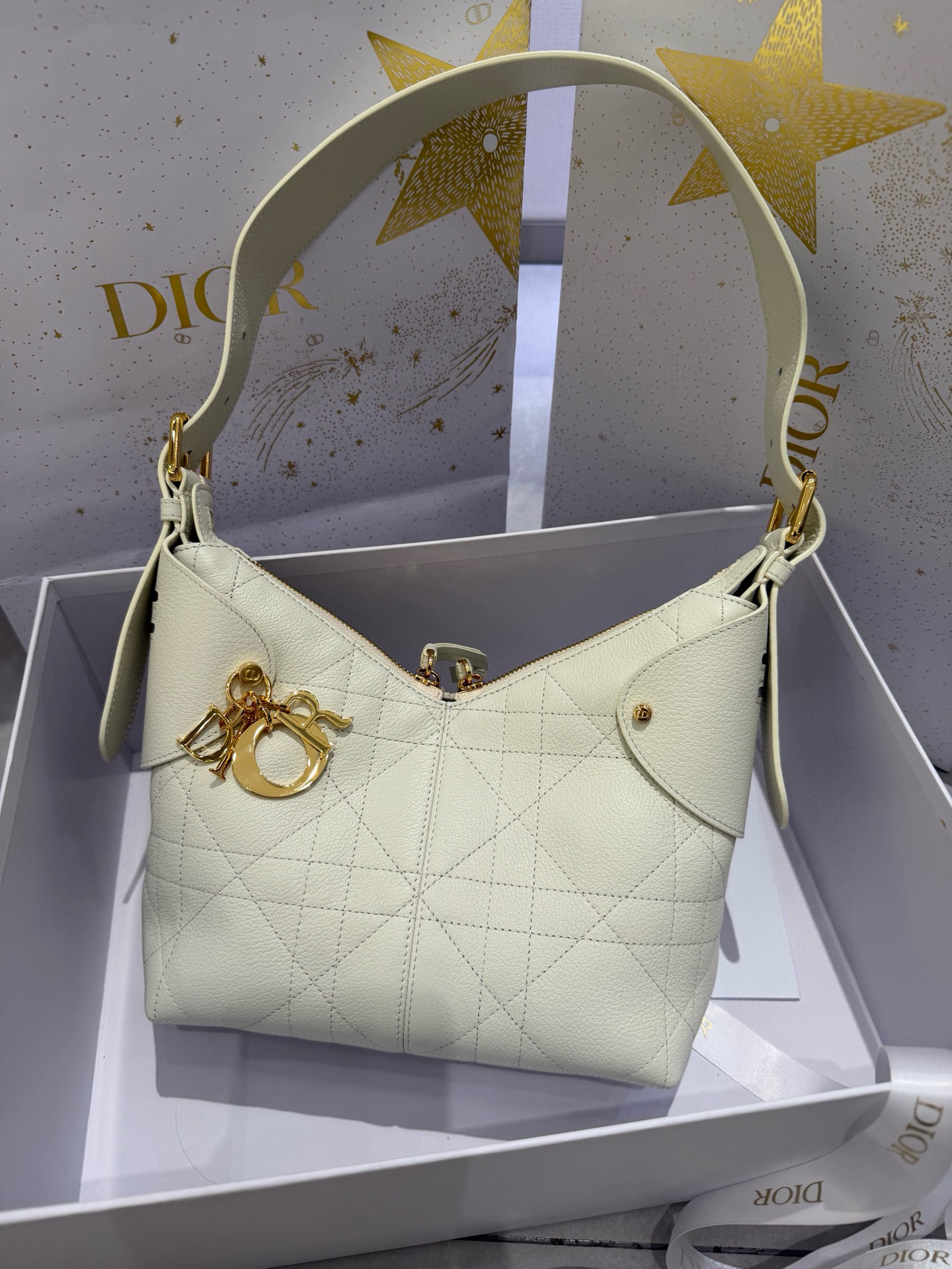 디올 Dior Small Voyage Bag White 22cm