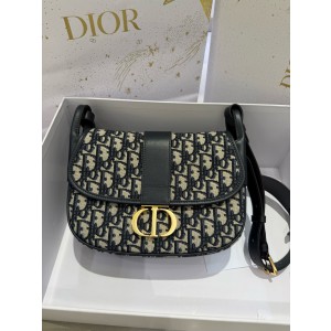 디올 Dior 30 Montaigne Bag Oblique Jacquard Blue 24cm