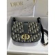 디올 Dior 30 Montaigne Bag Oblique Jacquard Blue 24cm