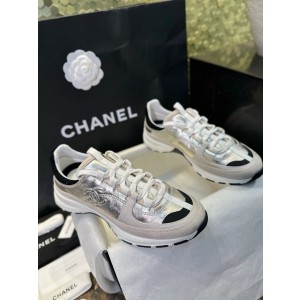 샤넬 CHANEL 25A G46609 스니커즈 silver