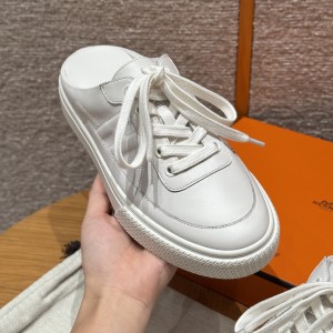 에르메스 Hermes 622 Keep 스니커즈 Calfskin&White