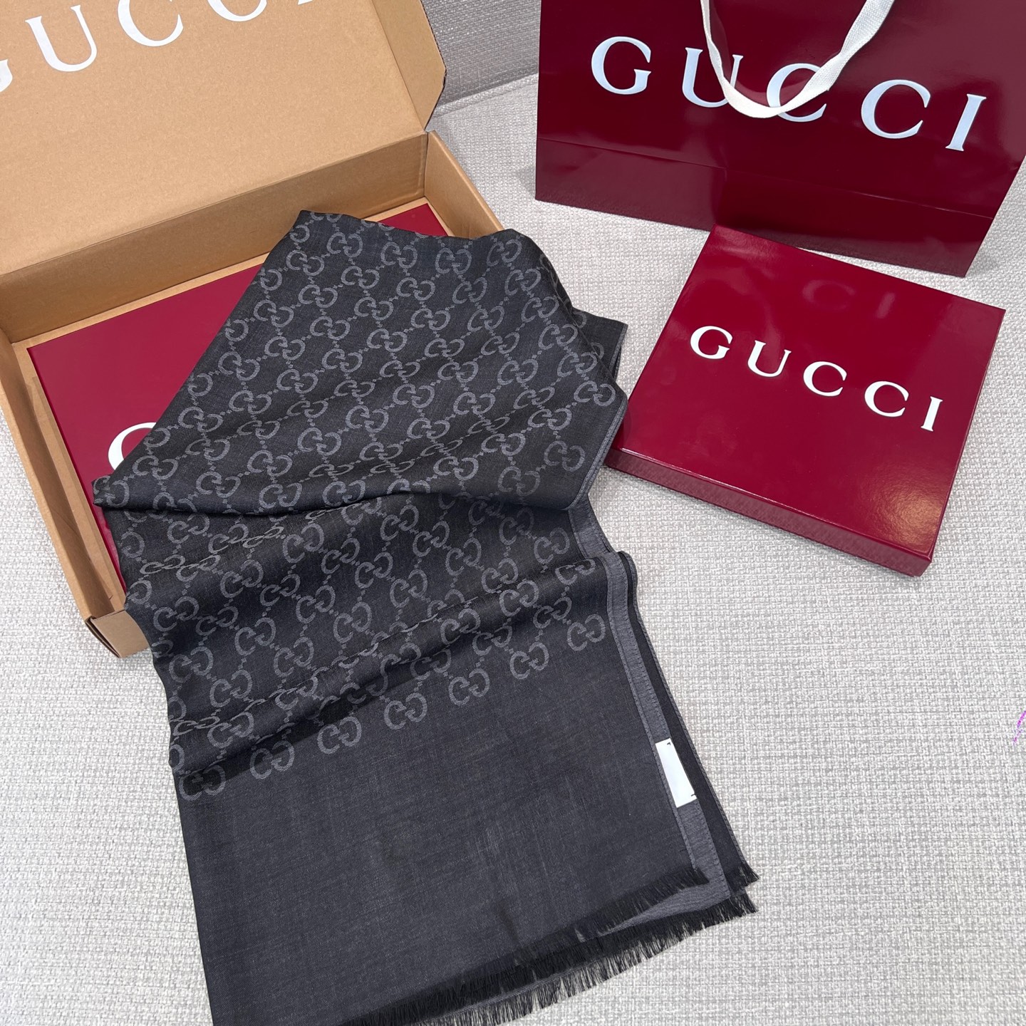 구찌 Gucci 캐시미어 스카프 45x180cm