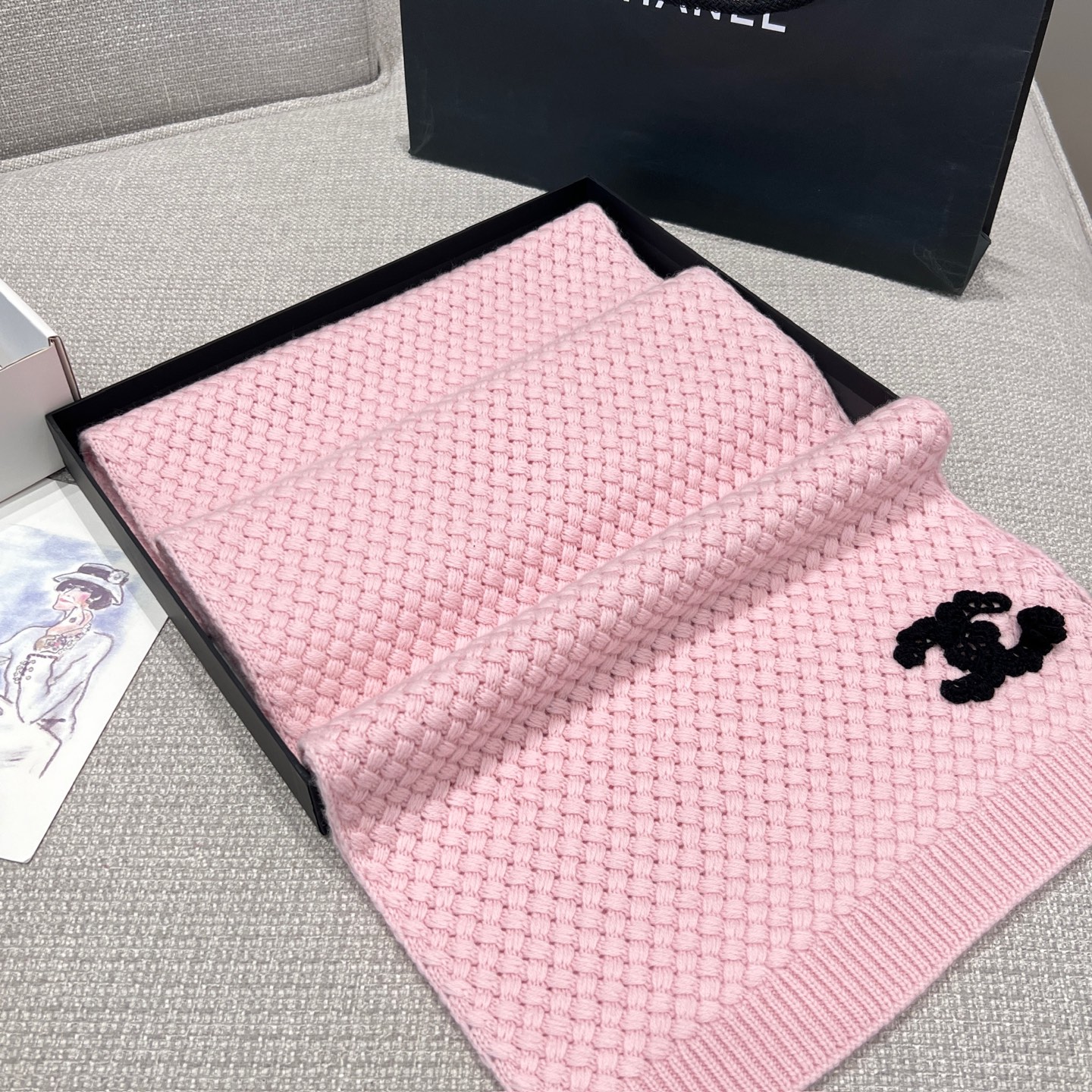 샤넬 CHANEL 스카프 180x35cm