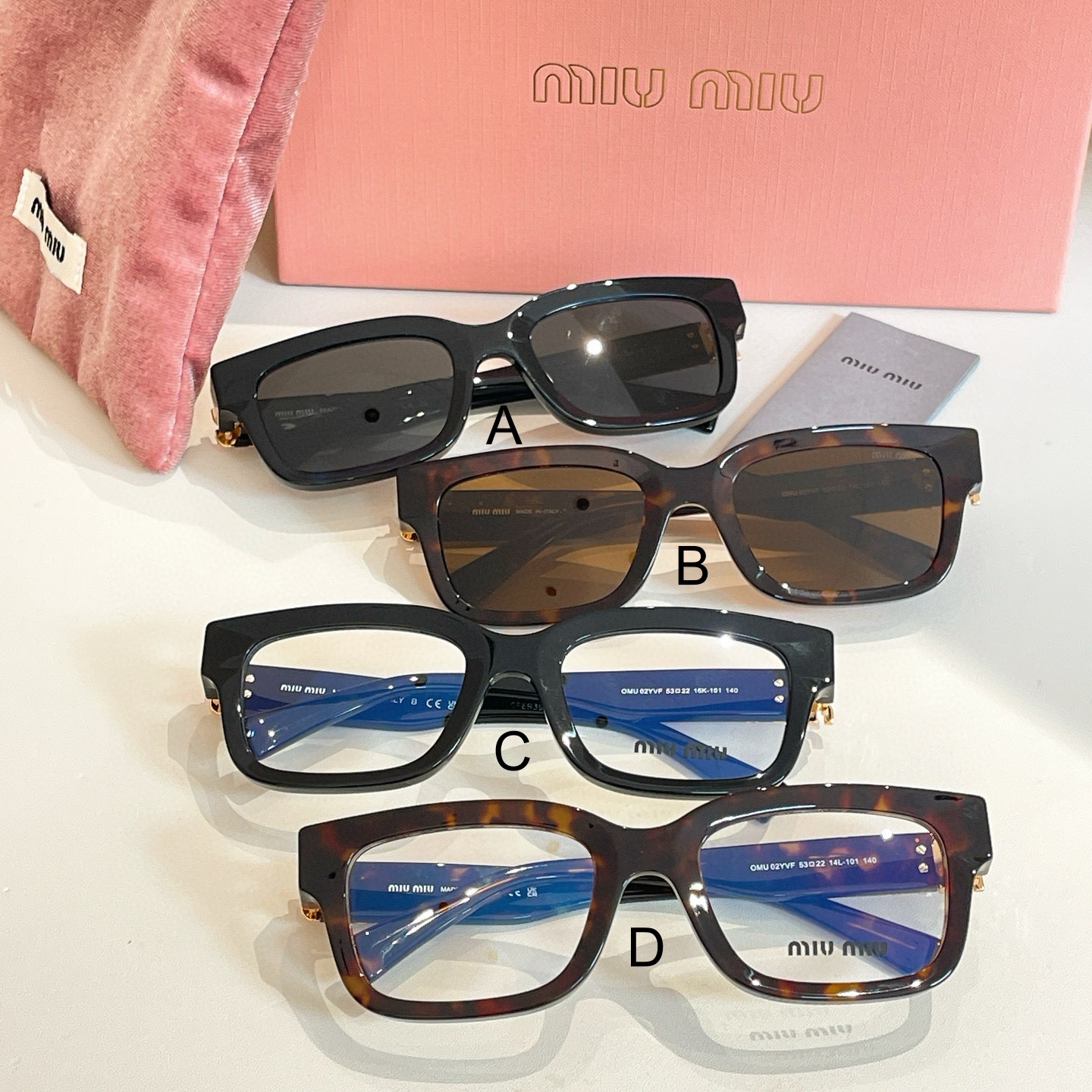 미우 미우 MIU MIU OMU 02YVF 53口22-140