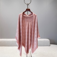 루이비통 Louis Vuitton M90837 Neo Natte Monogram Shawl S00 Rose Claire 140x140cm